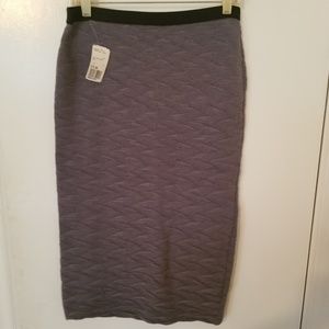 Forever 21 midi grey skirt size large